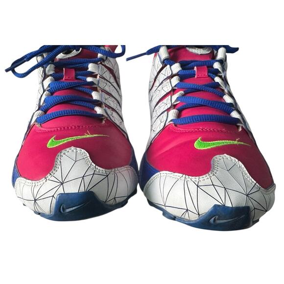 Nike Shox Womens NZ NikeID Pink Blue White Running Shoes Sz 9W Rare Custom 2011 - Picture 5 of 12